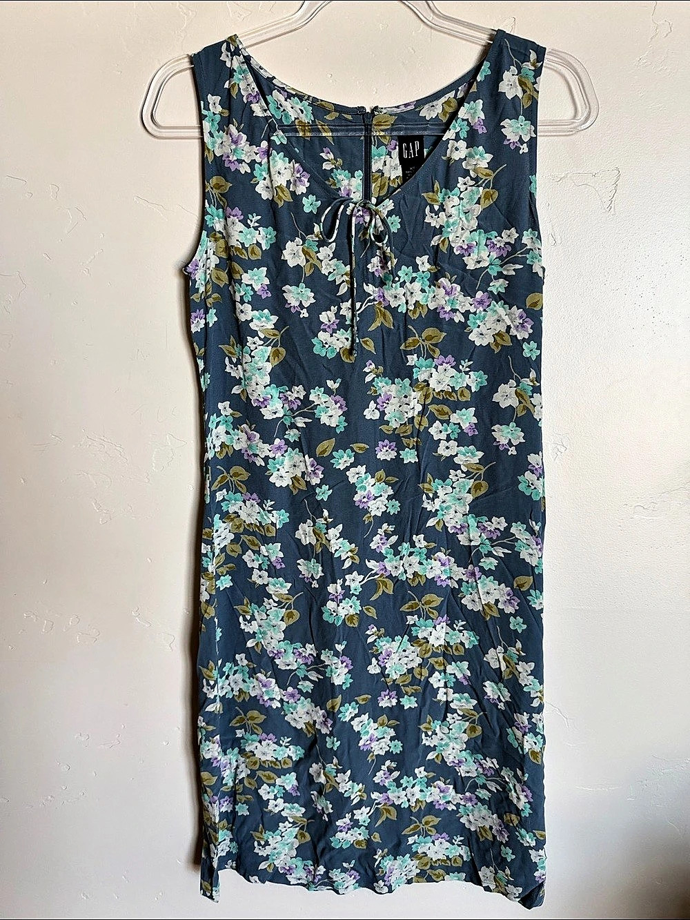 Gap Floral Mini Dress Blue & Purple Size XS